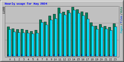 Hourly usage for May 2024